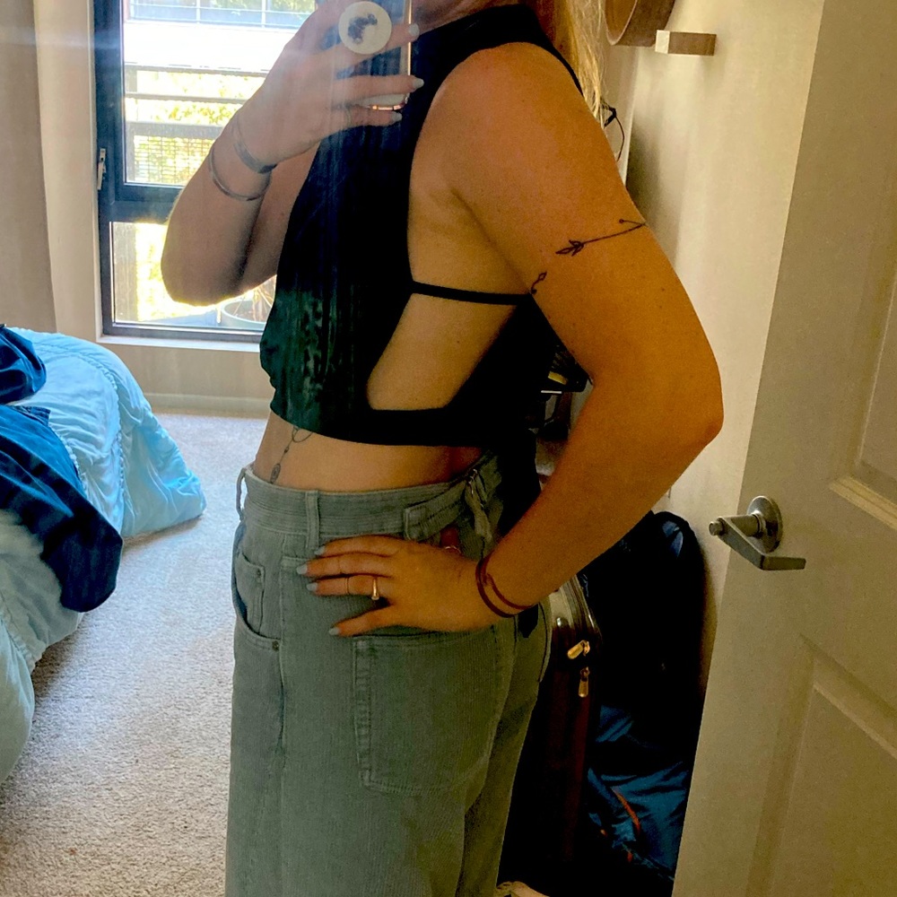 NWOT LOVE Open Back Tie Tank Top!